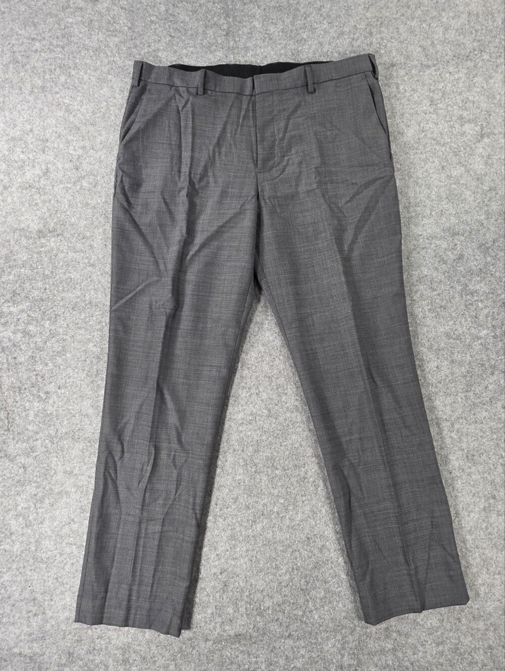 J. Crew Bowery Men’s Gray Dress Pants Wool Blend 38x32 Flat Front